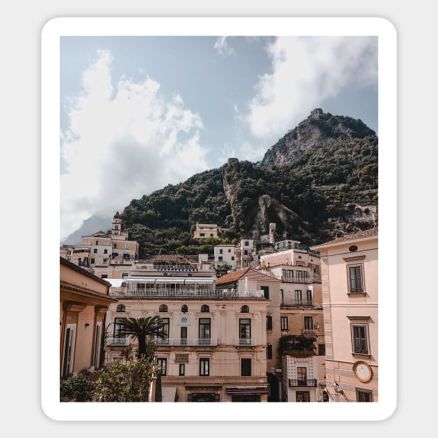 Amalfi, Amalfi Coast, Italy - Travel Photography Sticker by BloomingDiaries